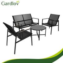 lauko baldai - Lauko baldų komplektas Gardlov, juoda sp., 4 vietų - 16 nuotrauka