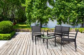 lauko fotelis - Lauko baldų komplektas ModernHome, juodas - 9 nuotrauka