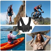 laikiklis - Tech-Protect GA100 Krūtinės Laikiklis GoPro / DJI Juodas (Black) - 2 nuotrauka