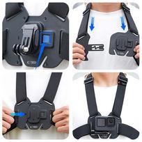 laikiklis - Tech-Protect GA100 Krūtinės Laikiklis GoPro / DJI Juodas (Black) - 5 nuotrauka