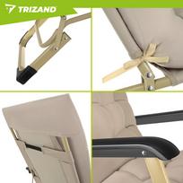 smelis - Sudedamas lauko gultas Trizand SG1, smėlio (Beige) - 4 nuotrauka