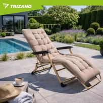 smelis - Sudedamas lauko gultas Trizand SG1, smėlio (Beige) - 6 nuotrauka