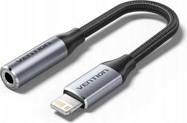 3.5mm to 3.5mm - Vention BMBHA Lightning į 3,5 mm / 0,1 m Juodas (Black) - 3 nuotrauka