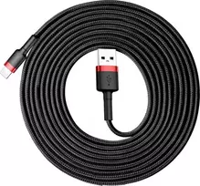 red 3 - Baseus Cafule Cable Lightning QC3.0 2A, 3m Black-Red - 3 nuotrauka