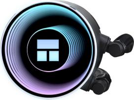 360 aio - Thermalright Frozen Notte 360 ARGB V2 Black (Juodas) - 5 nuotrauka