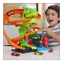 automobiliai - Mattel Hot Wheels rinkinys T-Rex Gaisrinėje (JBM73) - 2 nuotrauka
