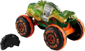 automodeliai - Hot Wheels Monster Trucks RC automodelis Rageazauras (JBH03) - 3 nuotrauka