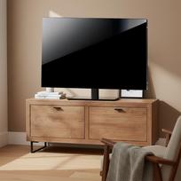 laikiklis tv - Maclean MC-450 Universalus televizoriaus stovas, skirtas RTV spintelėms, 32-65", max. 40kg, max. VESA 400x400, Juodas (Black) - 2 nuotrauka