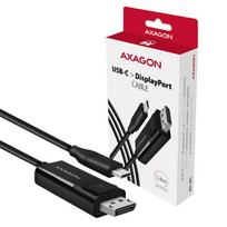 displayport 2.1 kabelis - AXAGON RVC-DPC USB-C į DisplayPort kabelis 1.8m Juodas (Black) - 3 nuotrauka