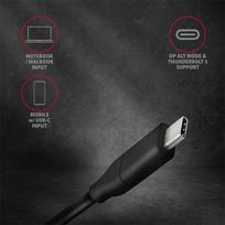displayport 2.1 kabelis - AXAGON RVC-DPC USB-C į DisplayPort kabelis 1.8m Juodas (Black) - 7 nuotrauka