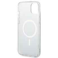 iphone ikroviklis - Apple iPhone 14 Plus Guess dėklas 4G Print MagSafe   Belaidis Įkroviklis (GUBPP14LH4EACSW) juodos spalvos - 5 nuotrauka
