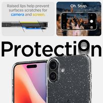 5 pro max - Spigen Liquid Crystal iPhone 16 Case Clear Glitter ACS08192 - 4 nuotrauka