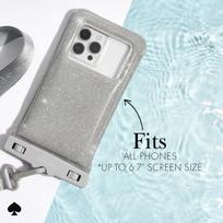 telefono vandens maiselis - Kate Spade New York Waterproof Floating Pouch - Vandeniui atsparus dėklas išmaniesiems telefonams iki 6,7" (That Sparkle) - 3 nuotrauka