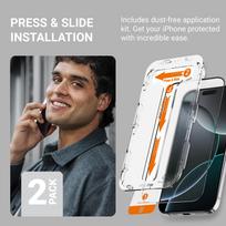 apsauginis stikliukas 15 pro - Crong EasyShield iPhone 15 Pro Max (2 pcs) - 6 nuotrauka