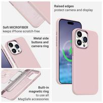 iphone 15 plus magsafe deklas - Crong Color Cover LUX Magnetic - Dėklas iPhone 15 Plus MagSafe (juoda) - 3 nuotrauka