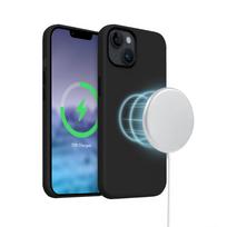 iphone 15 plus magsafe deklas - Crong Color Cover LUX Magnetic - Dėklas iPhone 15 Plus MagSafe (juoda) - 4 nuotrauka