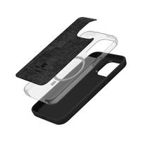 iphone 15 plus magsafe deklas - Crong Color Cover LUX Magnetic - Dėklas iPhone 15 Plus MagSafe (juoda) - 7 nuotrauka