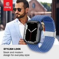 apyranke 40 apple watch - Crong Wave Band for Apple Watch 38/40/41 mm, mėlyna - 2 nuotrauka