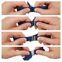 apyranke 40 apple watch - Crong Wave Band for Apple Watch 38/40/41 mm, mėlyna - 3 nuotrauka