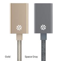 aliuminio kabeliai - Kanex USB-C į USB3.0 adapteris – DuraBraid™ – Kosminė pilka – 8,25 colio / 21 cm - 2 nuotrauka