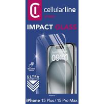apsauginis stikliukas 15 pro - Ekrano stikliukas Cellularline iPhone 15 Plus/15 Pro Max ANTISHOCK - 2 nuotrauka