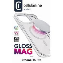 iphone 15 pro skaidrus deklas magsafe - Cellularline iPhone 15 Pro GLOSS MAG, Transparent - 2 nuotrauka