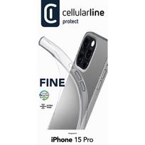 iphone 15 pro telefonai - Cellularline iPhone 15 Pro Fine, Transparent - 2 nuotrauka