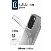 skaidrus iphone 14 pro deklai - Cellularline iPhone 14 Pro Fine, Transparent - 2 nuotrauka