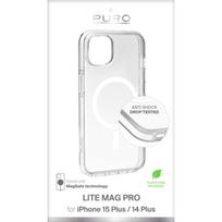 iphone 15 plus magsafe deklas - PURO "LiteMag Pro MagSafe iPhone 15 Plus" Transparent - 2 nuotrauka