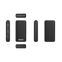 energizer power bank - Eveready PX20B, 20000mAh, 2xUSB-A, juodas (black) - 3 nuotrauka