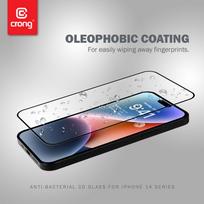 iphone 14 pro ekranas - Crong CRG-AB3DAG-IP14P Crong Apsauginis stiklas anti-bacterial 3d armour glass iphone 14 pro su ramką instalacyjną - 3 nuotrauka