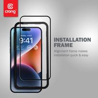 iphone 14 pro ekranas - Crong CRG-AB3DAG-IP14P Crong Apsauginis stiklas anti-bacterial 3d armour glass iphone 14 pro su ramką instalacyjną - 4 nuotrauka