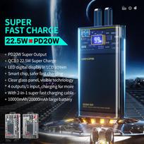 22.5w 10000mah - WEKOME Vanguard WP-323, 10000mAh, 22.5W, juodas (black) - 10 nuotrauka
