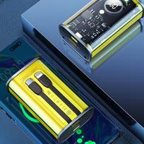 isorine baterija 20w - WEKOME WP-345 Vanguard, 10000mAh, 22.5W, geltona (yellow) - 7 nuotrauka