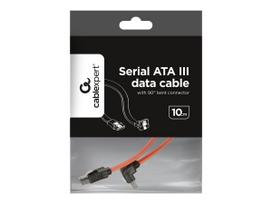 sata data iii cable - Cablexpert CC-SATAM-DATA90 Serial ATA III 50cm data cable with 90 degree bent connector - 2 nuotrauka