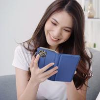 redmi 9 - Xiaomi Redmi Note 9 Pro/9S Smart Case Knyga - Tamsiai Mėlynas (Dark Blue) - 6 nuotrauka
