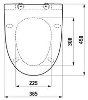 klozetai - Laufen Kompas Soft Close, balta (White) - 3 nuotrauka