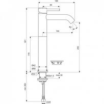 aukstas maisytuvas - Ideal Standard Ceraline BC269XG, juodas - 3 nuotrauka