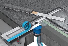 withu - Tece Dušo latakas su sandarinimo tarpine (tiesus) 900mm 600900 - 3 nuotrauka