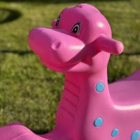 supynes vaikams - Sūpynės vaikams Dinozaurai WOOPIE, rožinės - 7 nuotrauka