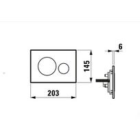 nuleidimo mechanizmo mygtukas - Laufen nuleidimo mygtukas Laufen Ineo Moon, baltas (White) - 2 nuotrauka