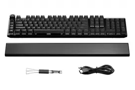 su zaidimu klaviaturos - Be quiet! Light Mount Silent Tactile US ANSI, Juoda (Black) - 3 nuotrauka