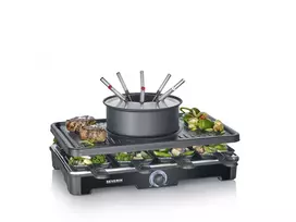 raclette - Severin RG 2347 Raclette-Partygrill Juodas (Black) - 4 nuotrauka