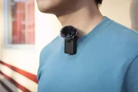 su dji osmo - DJI Pocket 2 Belaidis mikrofono siųstuvas su apsauga nuo vėjo (Black) - 3 nuotrauka