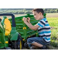 paspiriamos masineles - Paspiriama mašinėlė Rolly Toys Rolly Multi John Deere 3 ašių savivartė priekaba, žalia (Green) - 3 nuotrauka
