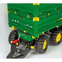 paspiriamos masineles - Paspiriama mašinėlė Rolly Toys Rolly Multi John Deere 3 ašių savivartė priekaba, žalia (Green) - 6 nuotrauka