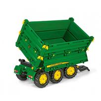 paspiriamos masineles - Paspiriama mašinėlė Rolly Toys Rolly Multi John Deere 3 ašių savivartė priekaba, žalia (Green) - 8 nuotrauka