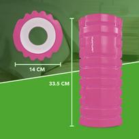 volelis masazui - Tunturi Yoga Foam Grid Roller 14TUSYO026, 330 mm - 2 nuotrauka