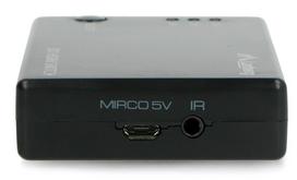 micro hdmi - Lanberg SWV-HDMI-0003 Vaizdo jungiklis 3x HDMI + Micro USB prievadas Juodas (Black) - 3 nuotrauka