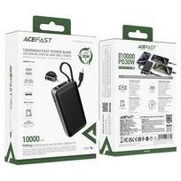 isorine baterija 10000mah 30w - Acefast M7-10000, 10000mAh, 30W, juoda - 4 nuotrauka